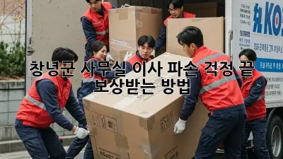 창녕군 사무실 이사, 파손 걱정 끝! 보상받는 방법